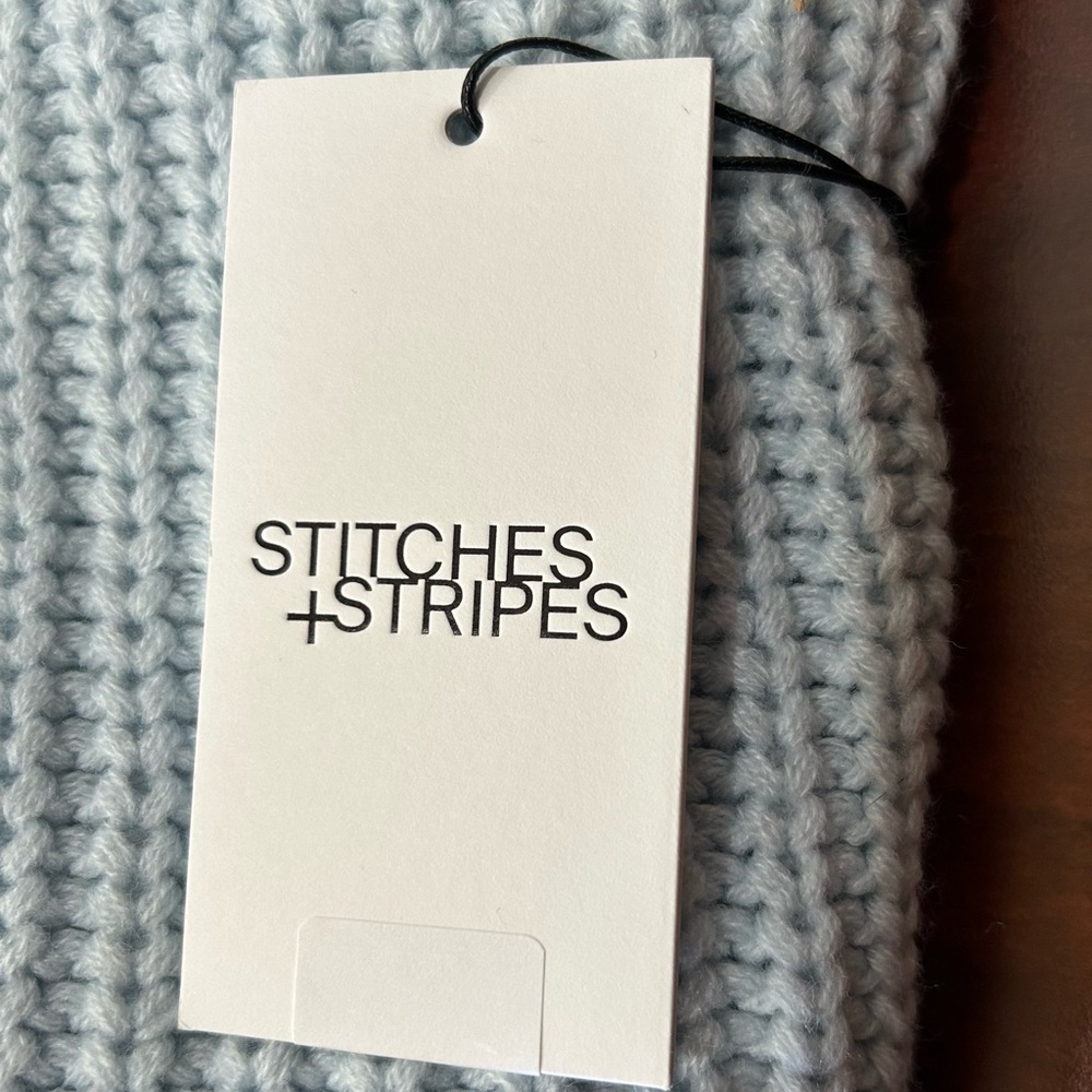 NEW Stitches + Stripes Sky Blue Women's Hooded Sweater NWT - Picture 6 of 7